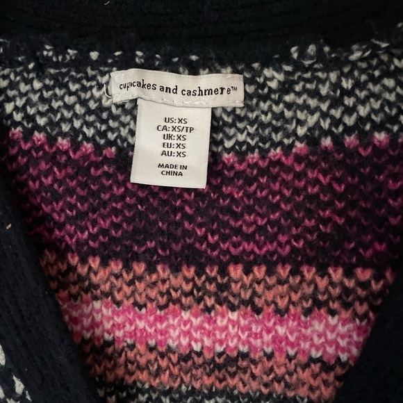 Cupcakes & Cashmere Fair Isle Cardigan and Hat Set Size XS NWT - Picture 2 of 10